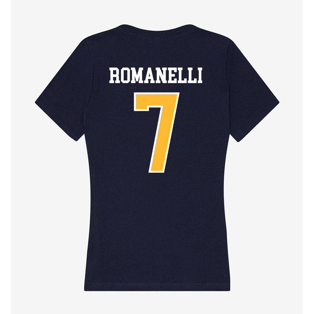 UW Eau Claire - NCAA Women's Lacrosse : Alexie Romanelli - Women's V-Neck T-Shirt-1