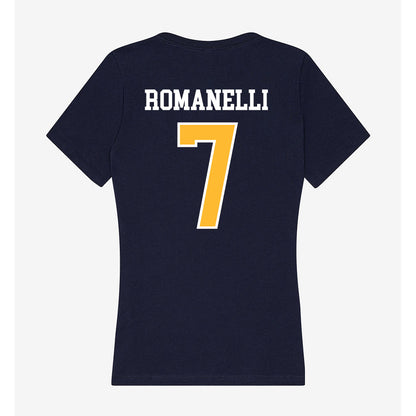 UW Eau Claire - NCAA Women's Lacrosse : Alexie Romanelli - Women's V-Neck T-Shirt-1