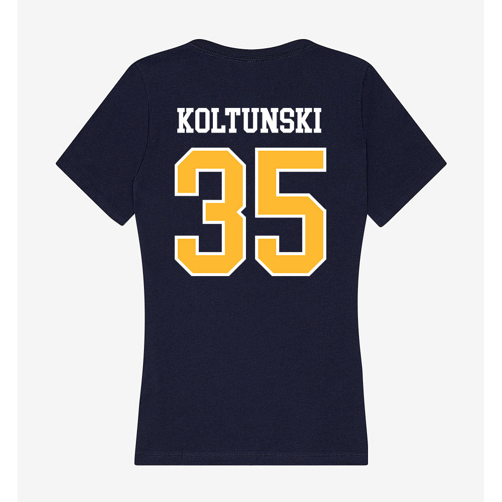 UW Eau Claire - NCAA Football : Tanner Koltunski - Women's V-Neck T-Shirt-1