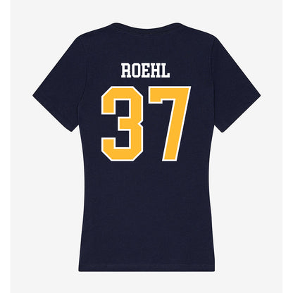 UW Eau Claire - NCAA Football : Nolan Roehl - Women's V-Neck T-Shirt-1