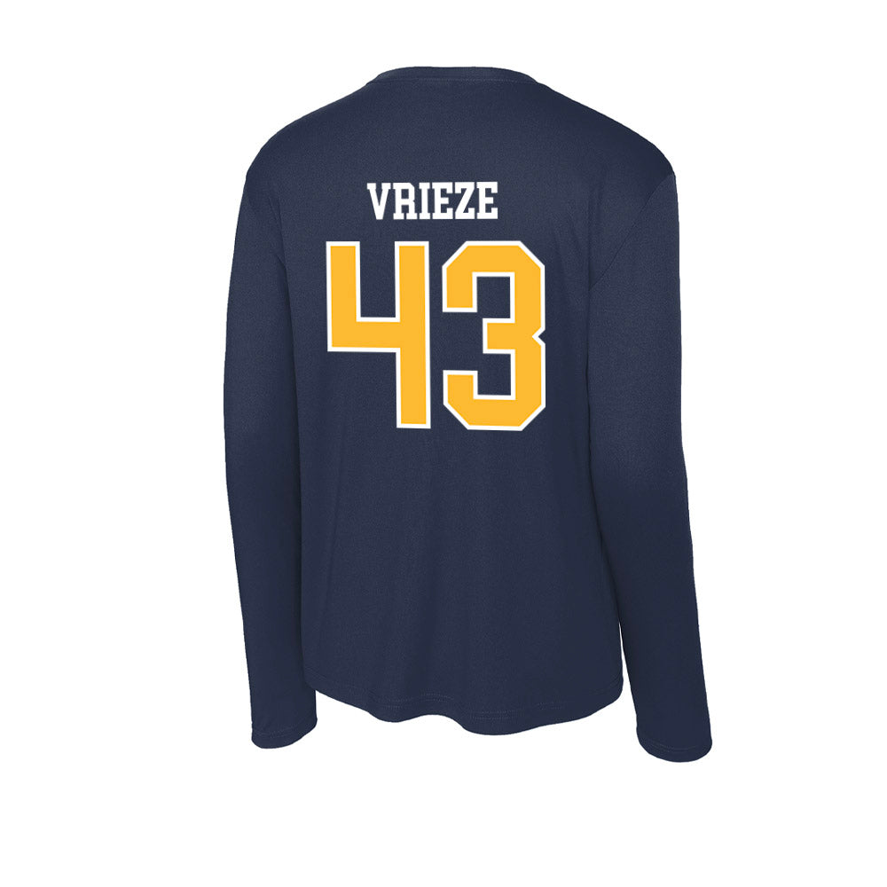 UW Eau Claire - NCAA Football : Logan Vrieze - Activewear Long Sleeve T-Shirt-1