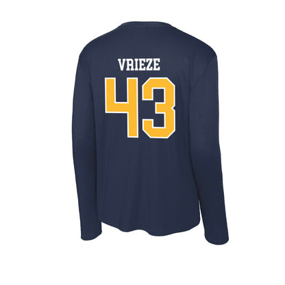 UW Eau Claire - NCAA Football : Logan Vrieze - Activewear Long Sleeve T-Shirt-1