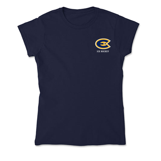 UW Eau Claire - NCAA Men's Ice Hockey : Luke Lavery - Soft Style Women’s T-Shirt-0