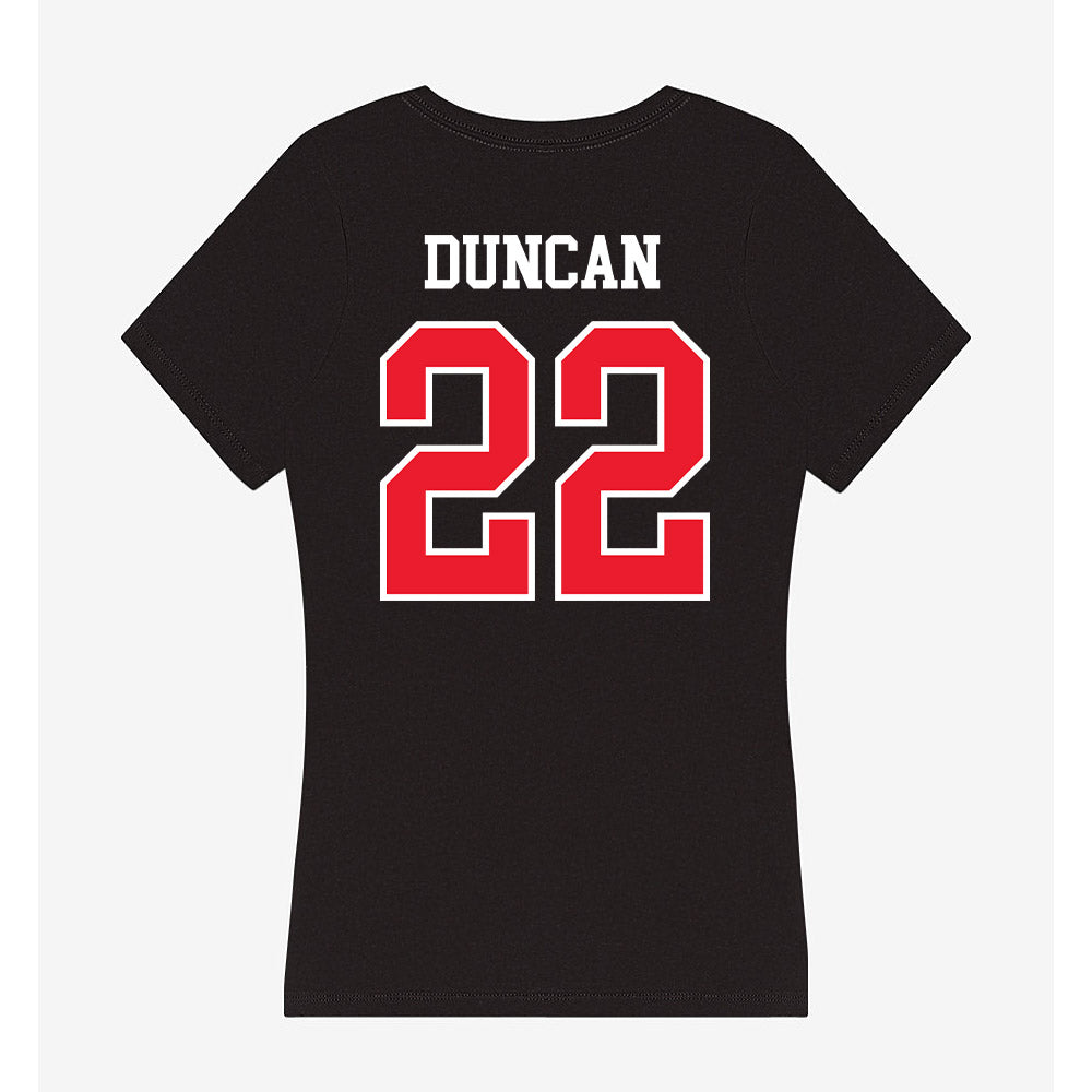 Southern Utah - NCAA Softball : Hannah Duncan - Women's V-Neck T-Shirt-1