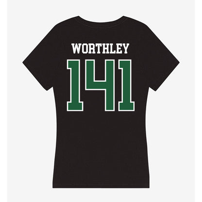 Utah Valley - NCAA Wrestling : Jason Worthley - Women's V-Neck T-Shirt-1