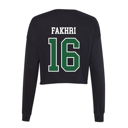 Utah Valley - NCAA Men's Soccer : Idin Fakhri - Women's Cropped Crew Fleece-1