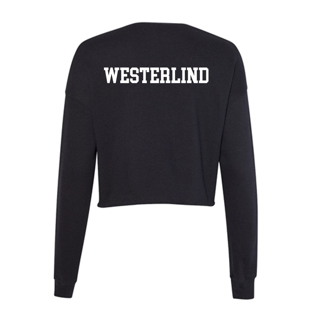 Utah Valley - NCAA Men's Track & Field : Porter Westerlind - Women's Cropped Crew Fleece-1