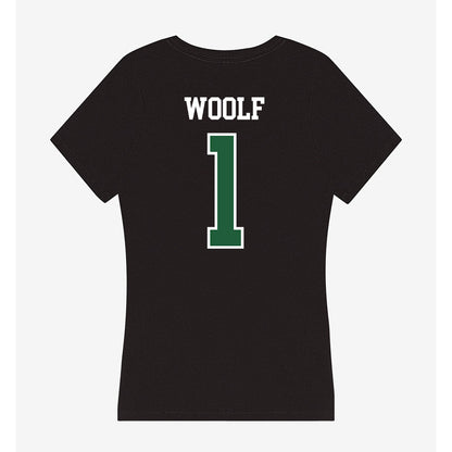 Utah Valley - NCAA Women's Volleyball : Maranda Woolf - Women's V-Neck T-Shirt-1