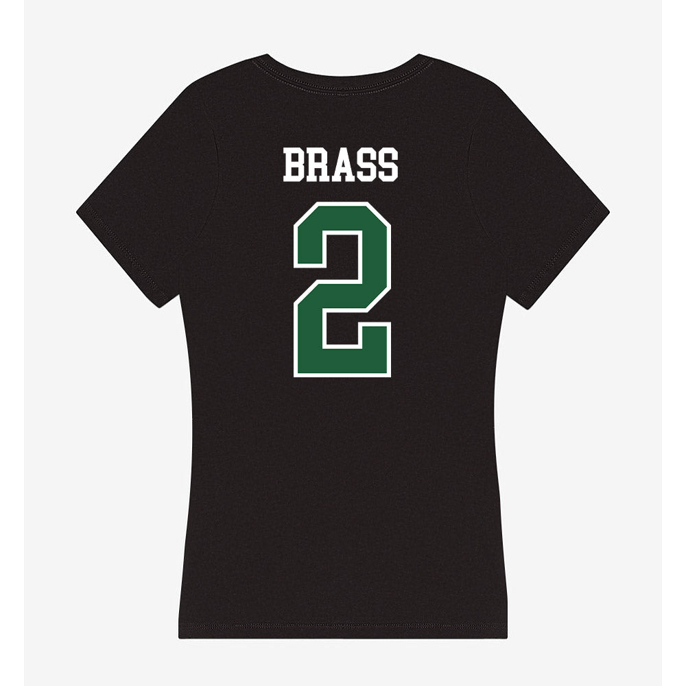 Utah Valley - NCAA Baseball : Cooper Brass - Women's V-Neck T-Shirt-1