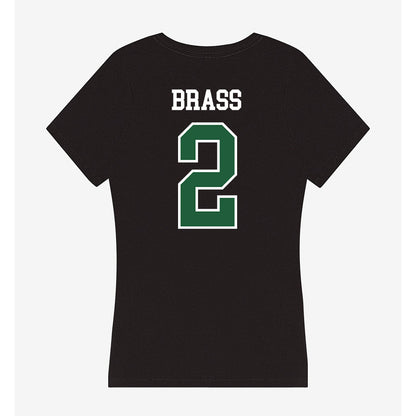 Utah Valley - NCAA Baseball : Cooper Brass - Women's V-Neck T-Shirt-1