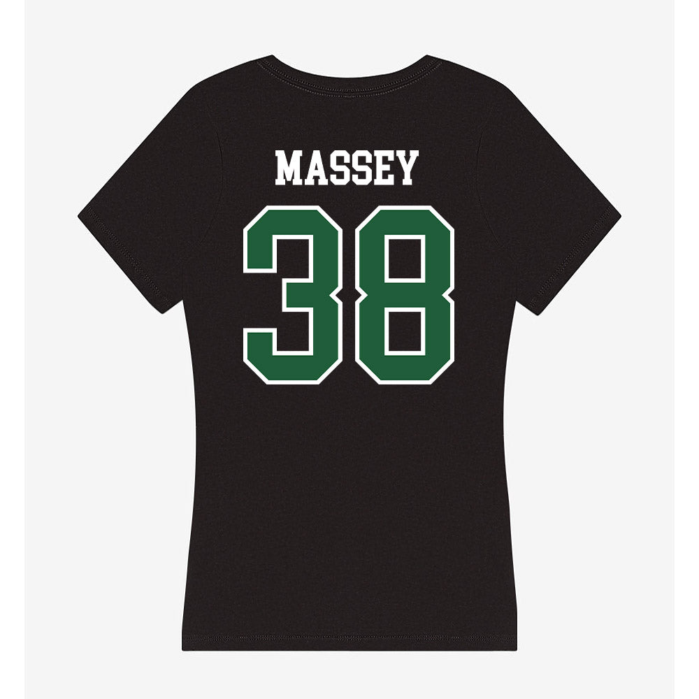 Utah Valley - NCAA Baseball : DJ Massey - Women's V-Neck T-Shirt-1