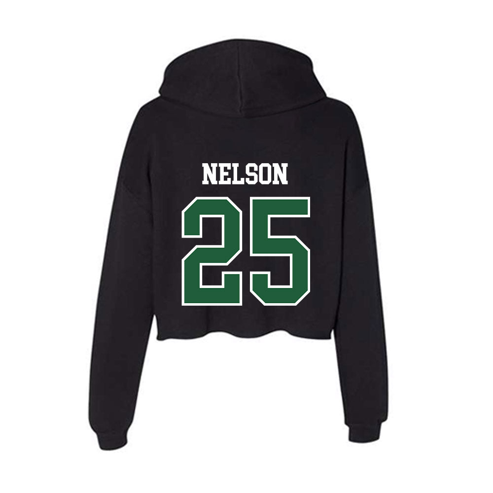 Utah Valley - NCAA Women's Basketball : Halle Nelson - Women's Crop Fleece Hoodie-1