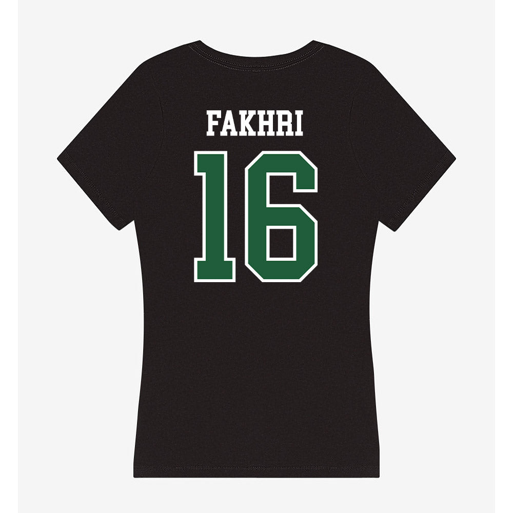 Utah Valley - NCAA Men's Soccer : Idin Fakhri - Women's V-Neck T-Shirt-1