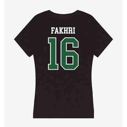 Utah Valley - NCAA Men's Soccer : Idin Fakhri - Women's V-Neck T-Shirt-1