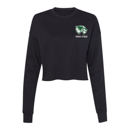 Utah Valley - NCAA Men's Track & Field : Cameron Jacobs - Women's Cropped Crew Fleece-0
