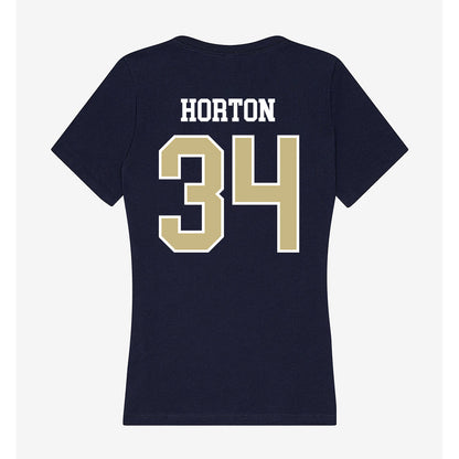 Oral Roberts - NCAA Baseball : Ethan Horton - Women's V-Neck T-Shirt-1