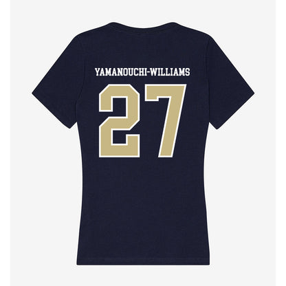 Oral Roberts - NCAA Men's Basketball : Yuto Yamanouchi-Williams - Women's V-Neck T-Shirt-1