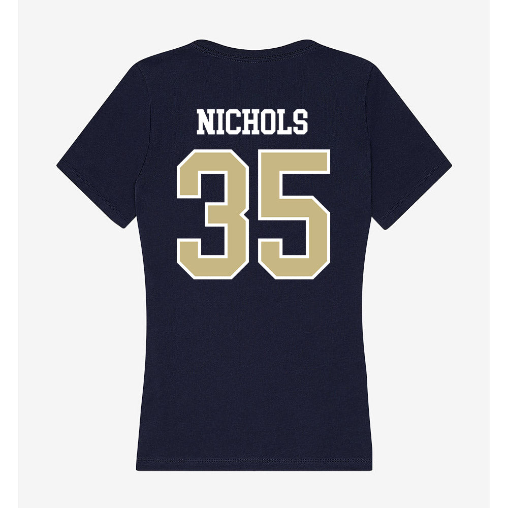 Oral Roberts - NCAA Baseball : Nate Nichols - Women's V-Neck T-Shirt-1