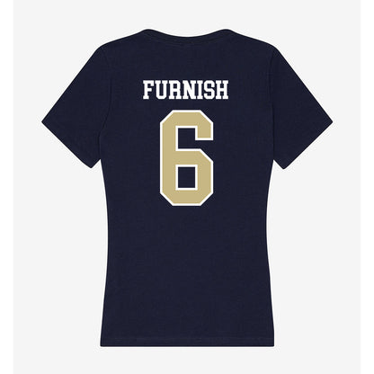 Oral Roberts - NCAA Men's Basketball : Cal Furnish - Women's V-Neck T-Shirt-1