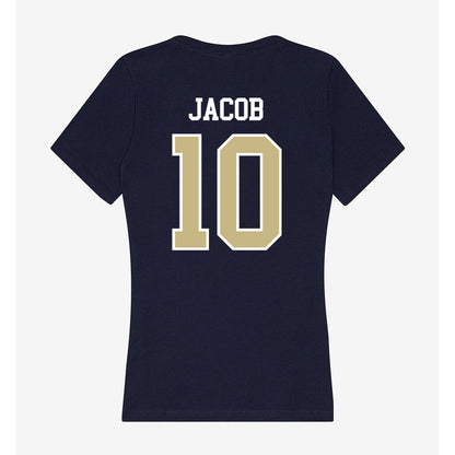 Oral Roberts - NCAA Men's Basketball : Aaron Jacob - Women's V-Neck T-Shirt-1