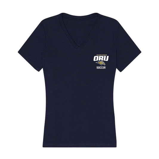 Oral Roberts - NCAA Men's Soccer : Roman Hemphill - Women's V-Neck T-Shirt-0