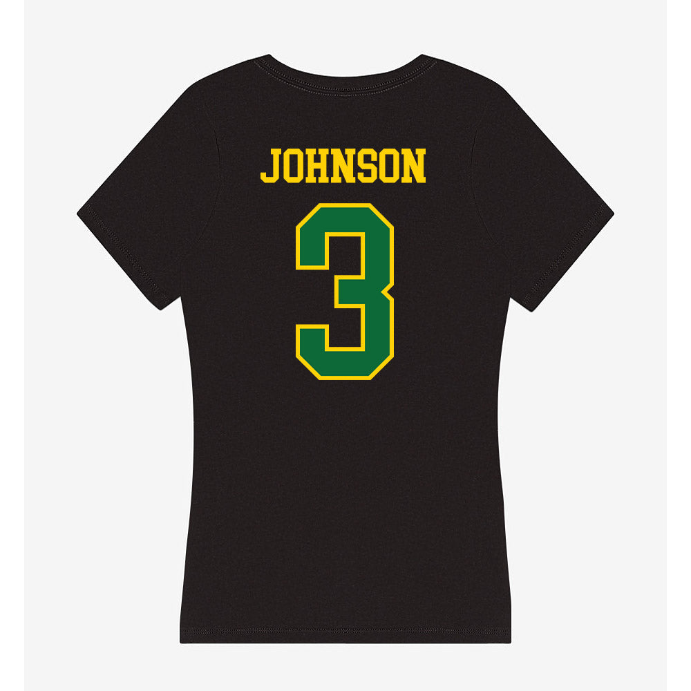 KYSU - NCAA Football : Denim Johnson - Women's V-Neck T-Shirt-1