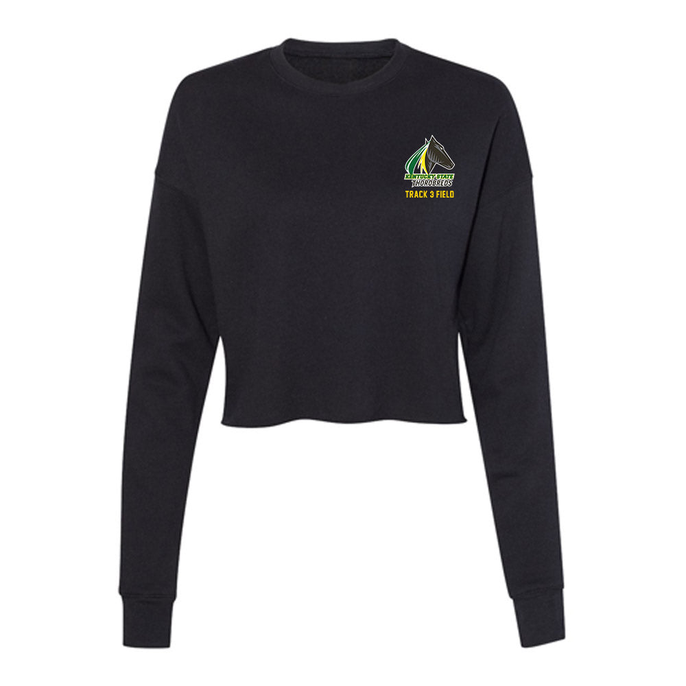 KYSU - NCAA Men's Track & Field : Dan Muamba - Women's Cropped Crew Fleece-0