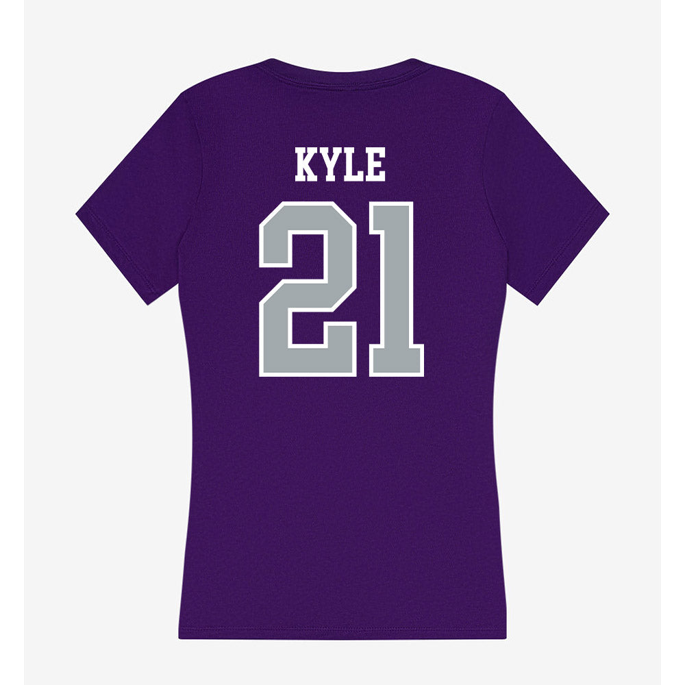 UAlbany - NCAA Women's Volleyball : Madison Kyle - Women's V-Neck T-Shirt-1