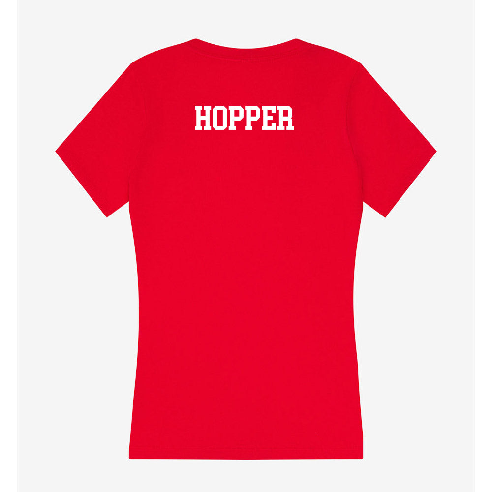 Dallas Baptist - NCAA Stunt : Kate Hopper - Women's V-Neck T-Shirt-1