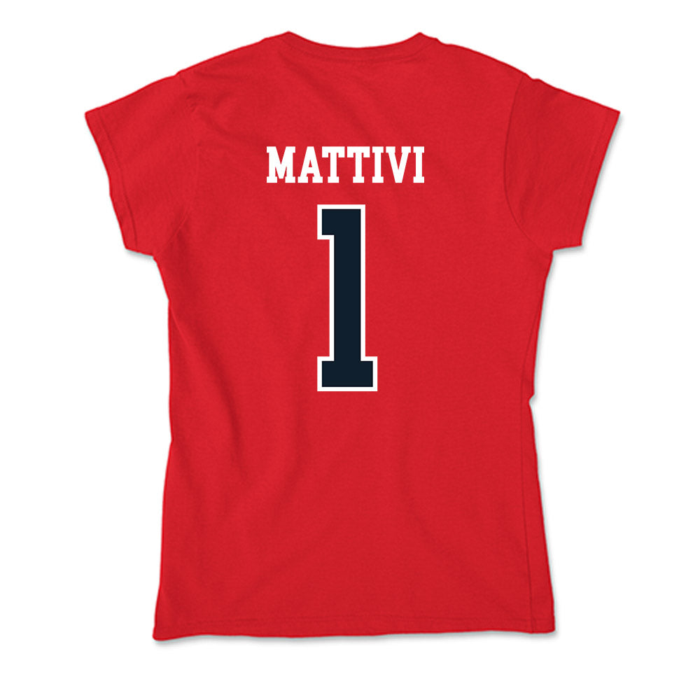 Dallas Baptist - NCAA Men's Soccer : Sean Mattivi - Soft Style Women’s T-Shirt-1