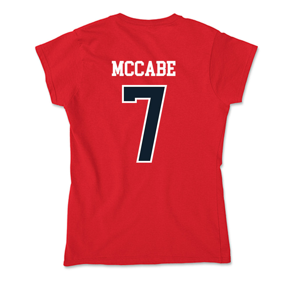 Dallas Baptist - NCAA Men's Basketball : Jackson McCabe - Soft Style Women’s T-Shirt-1