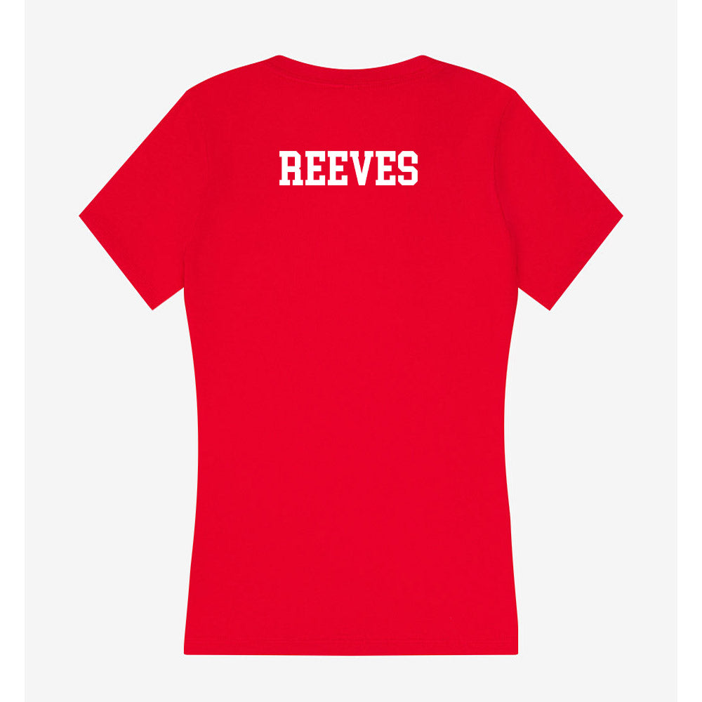 Dallas Baptist - NCAA Men's Track & Field : Jack Reeves - Women's V-Neck T-Shirt-1