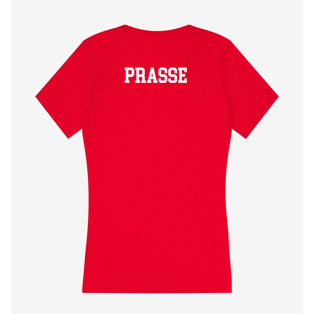 Dallas Baptist - NCAA Men's Track & Field : Dylan Prasse - Women's V-Neck T-Shirt-1