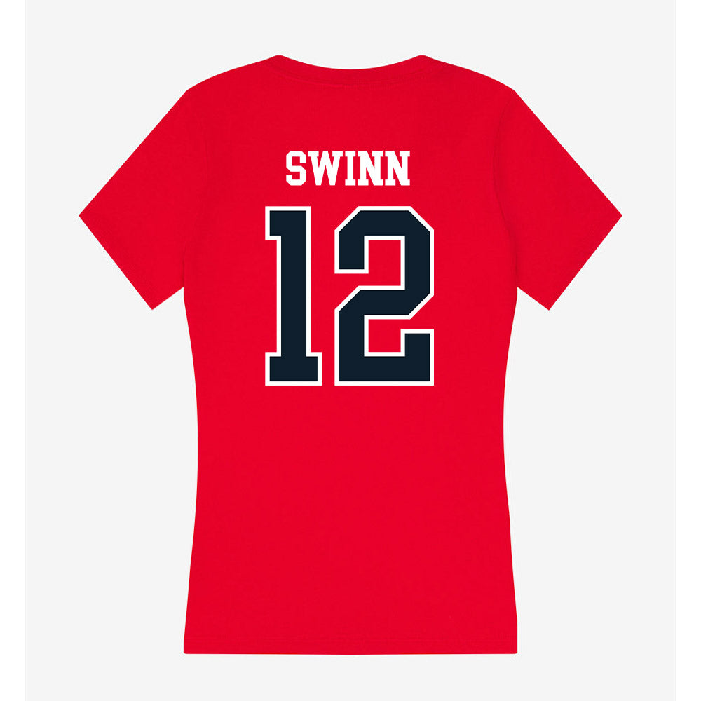 Dallas Baptist - NCAA Women's Volleyball : Ella Swinn - Women's V-Neck T-Shirt-1