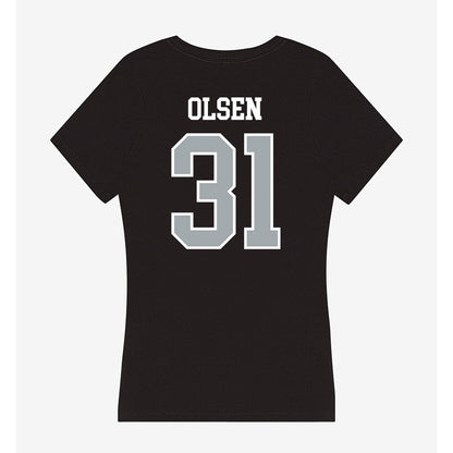 Providence - NCAA Women's Basketball : Olivia Olsen - Women's V-Neck T-Shirt-1
