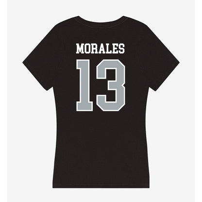 Providence - NCAA Women's Basketball : Marta Morales - Women's V-Neck T-Shirt-1