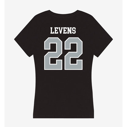 Providence - NCAA Men's Ice Hockey : Clint Levens - Women's V-Neck T-Shirt-1