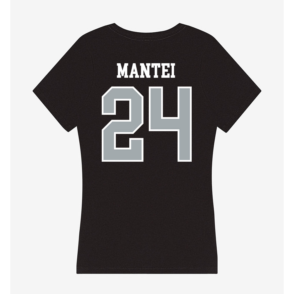 Providence - NCAA Men's Ice Hockey : Quinn Mantei - Women's V-Neck T-Shirt-1