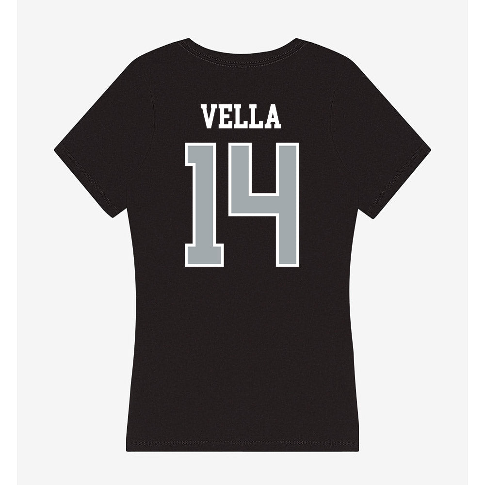 Providence - NCAA Men's Soccer : Michael Vella - Women's V-Neck T-Shirt-1
