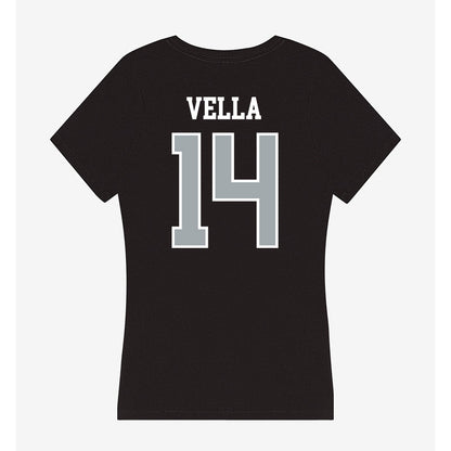 Providence - NCAA Men's Soccer : Michael Vella - Women's V-Neck T-Shirt-1