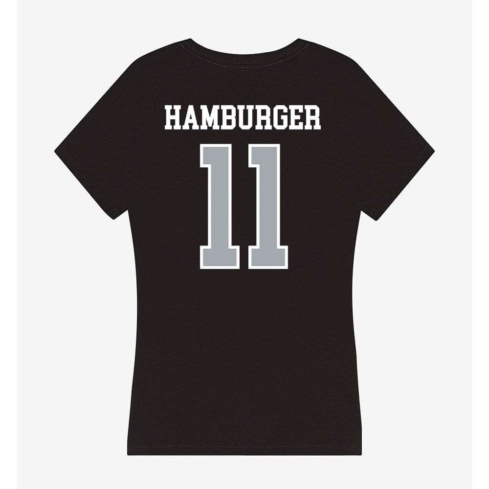Providence - NCAA Women's Basketball : Riley Hamburger - Women's V-Neck T-Shirt-1