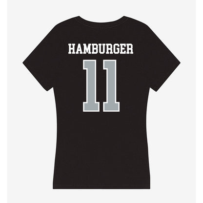 Providence - NCAA Women's Basketball : Riley Hamburger - Women's V-Neck T-Shirt-1