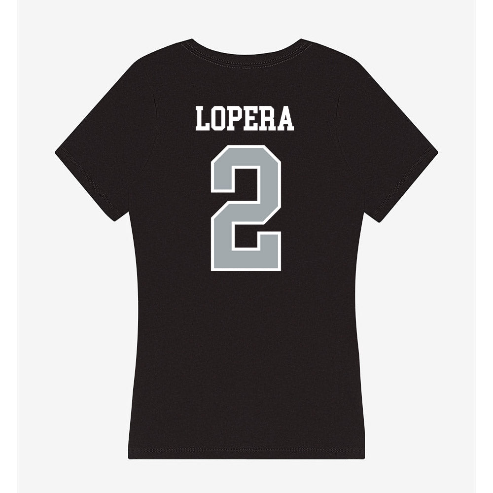Providence - NCAA Men's Soccer : Steban Lopera - Women's V-Neck T-Shirt-1