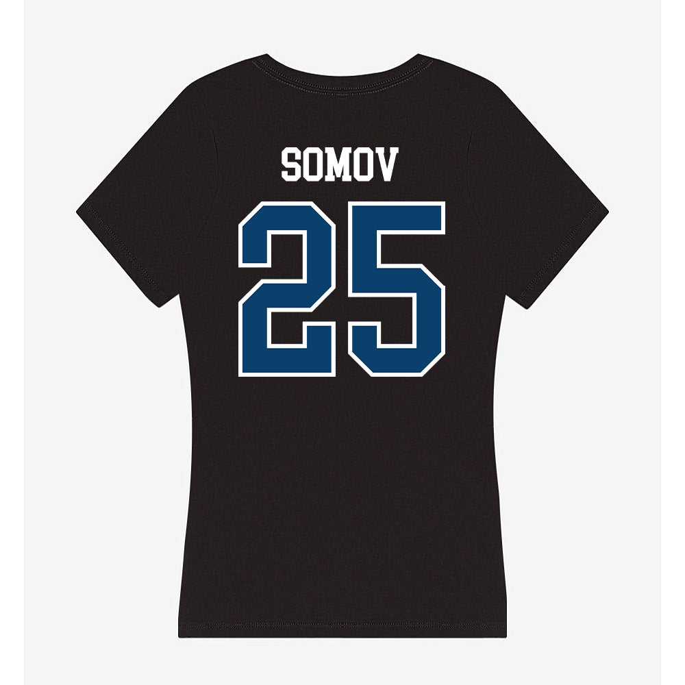 Saint Peter's - NCAA Men's Soccer : Kaloyan Somov - Women's V-Neck T-Shirt-1