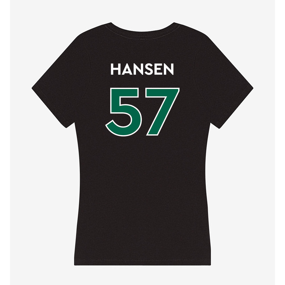 Illinois Wesleyan - NCAA Football : Zach Hansen - Women's V-Neck T-Shirt-1