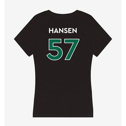 Illinois Wesleyan - NCAA Football : Zach Hansen - Women's V-Neck T-Shirt-1