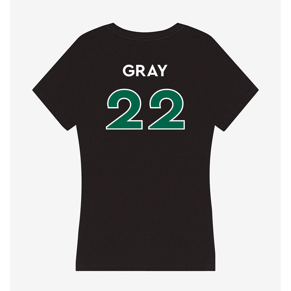 Illinois Wesleyan - NCAA Football : Malik Gray - Women's V-Neck T-Shirt-1