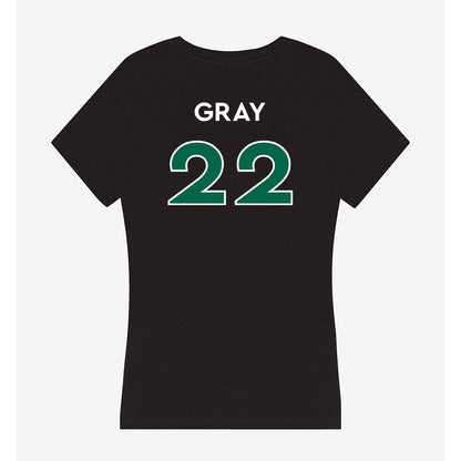 Illinois Wesleyan - NCAA Football : Malik Gray - Women's V-Neck T-Shirt-1