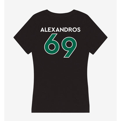 Illinois Wesleyan - NCAA Football : Nici Alexandros - Women's V-Neck T-Shirt-1