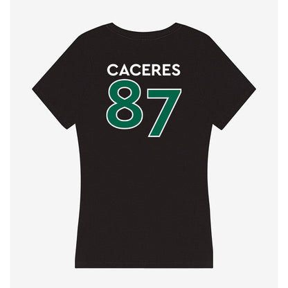 Illinois Wesleyan - NCAA Football : Anthony Caceres - Women's V-Neck T-Shirt-1
